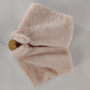 Trish Scully Capelet Kids Faux Fur Shrug XL Pale Pink